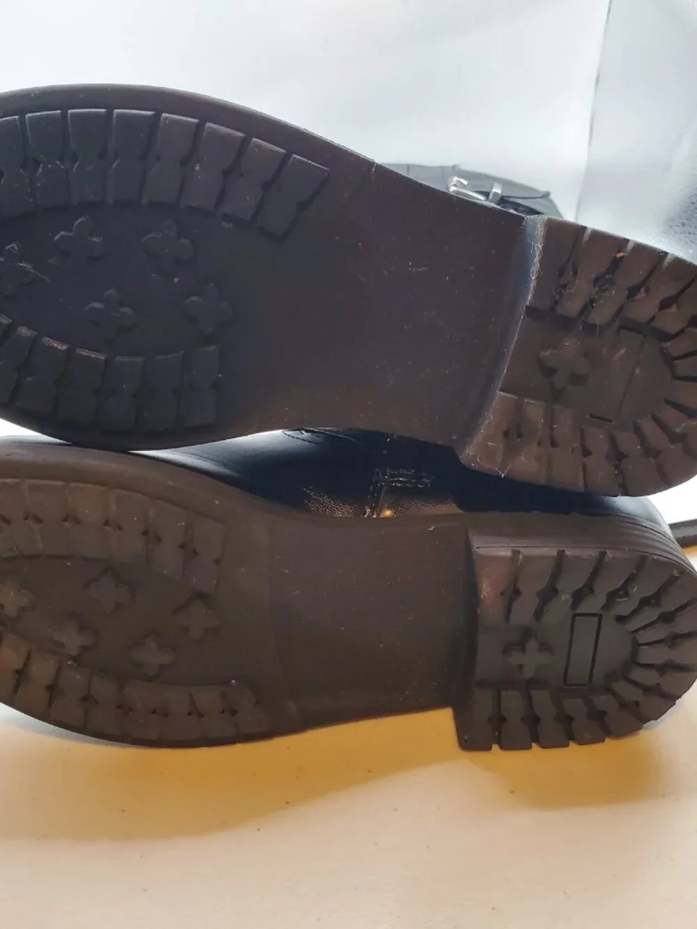Girls' Black Quilted Size 4 Side Zip Riding Boots